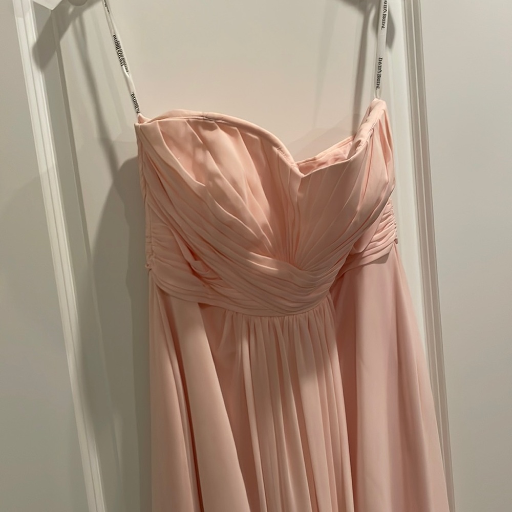 Blush pink bridesmaid dress